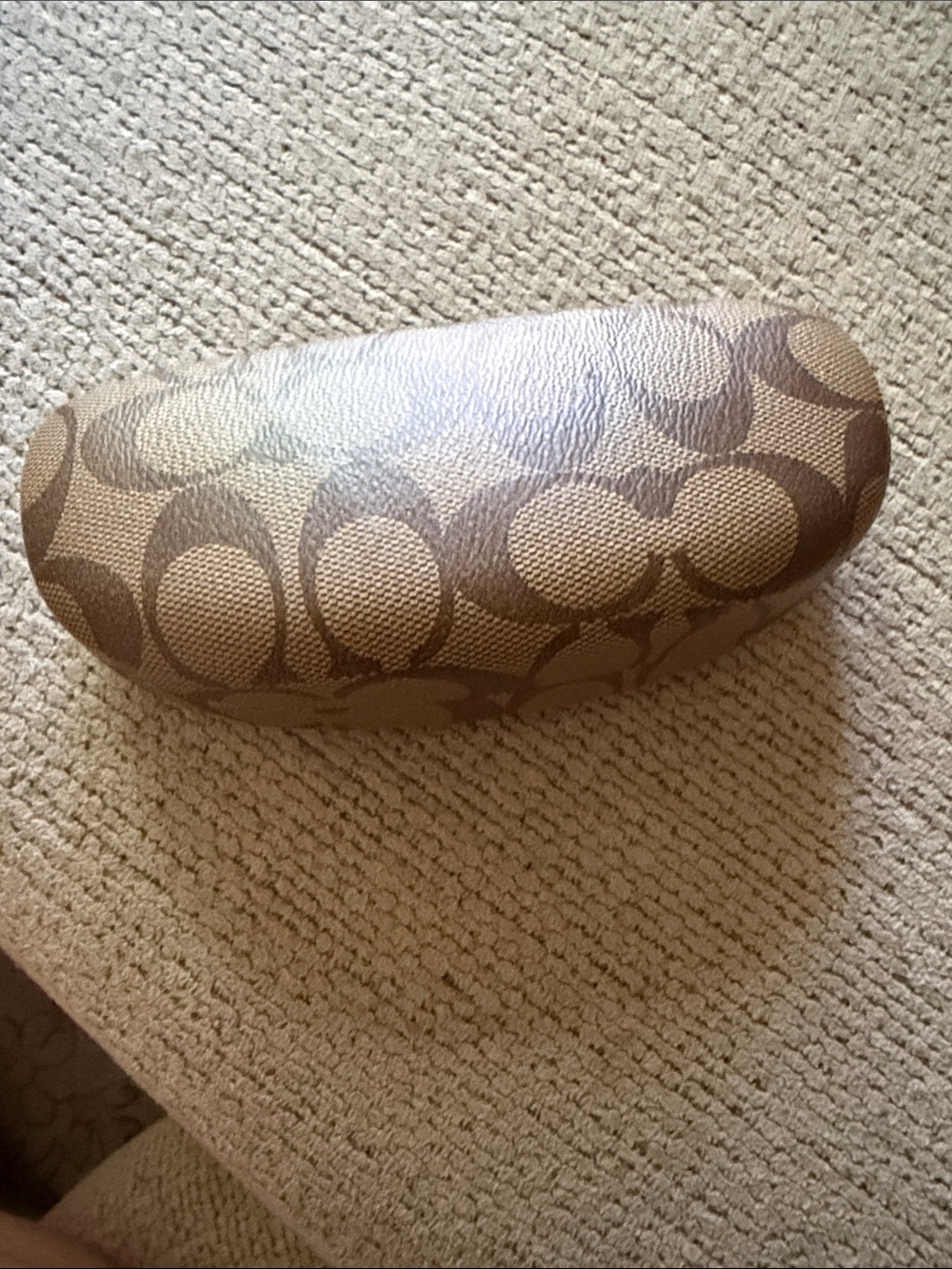 Coach Signature Hard Clamshell Eyewear Case